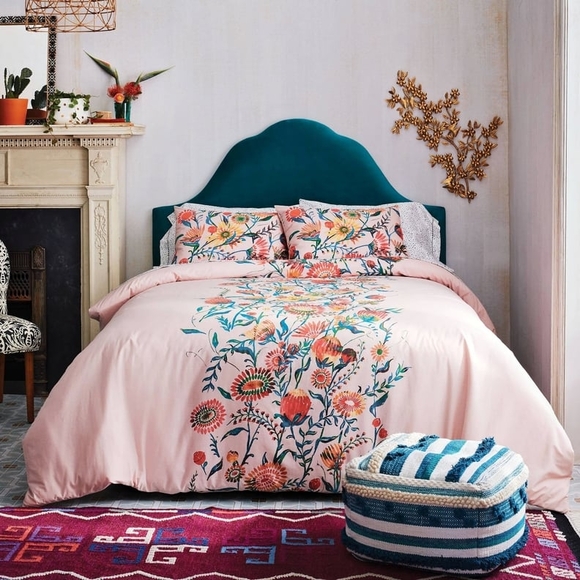 Opalhouse Pink and Blue Floral Duvet Cover Set